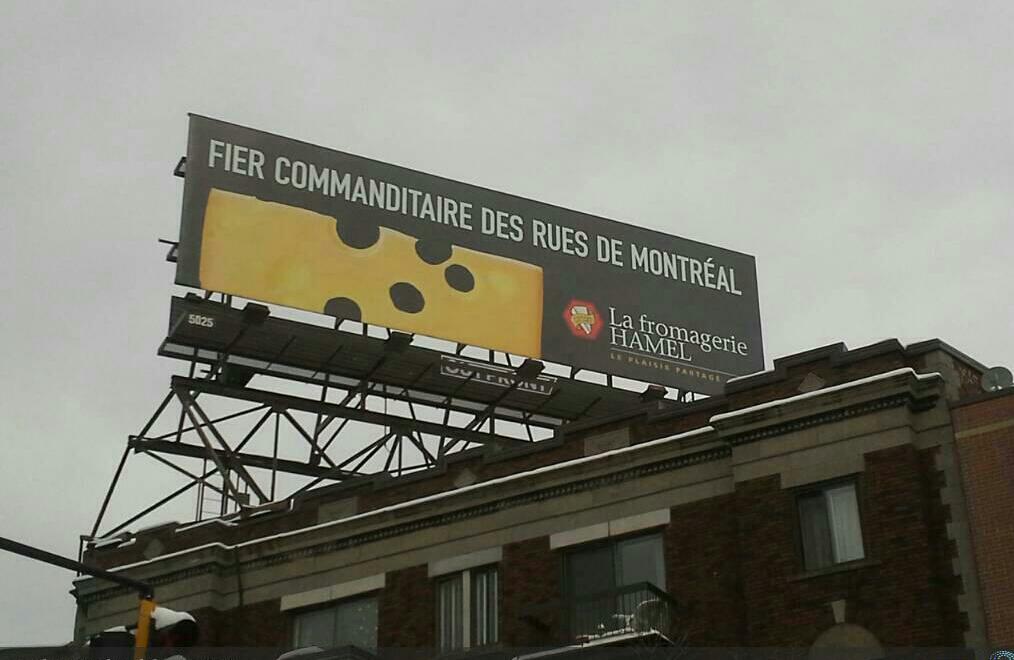 Avez-vous vu nos panneaux? Ils ont été installés hier!