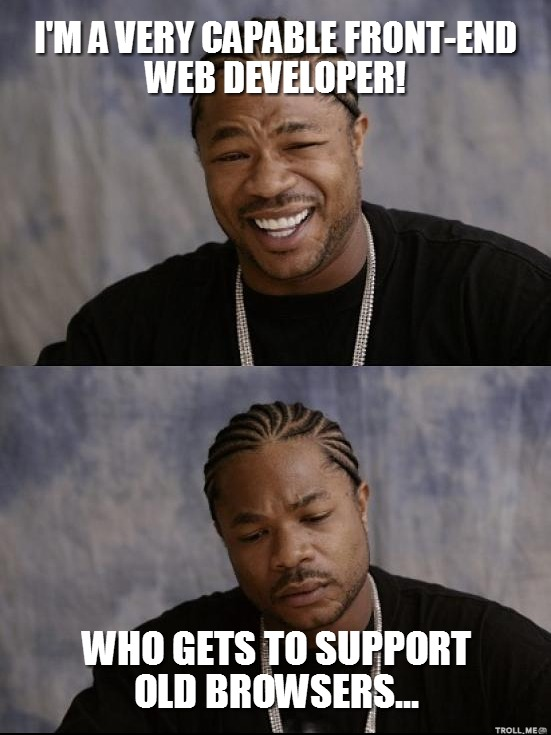 KnowitMike's tweet photo. Is this a summary of how you feel day to day? Well you need a new role. Looking for F/E Dev's #callme #PMme #FEDevs http://t.co/rK74A3JJge