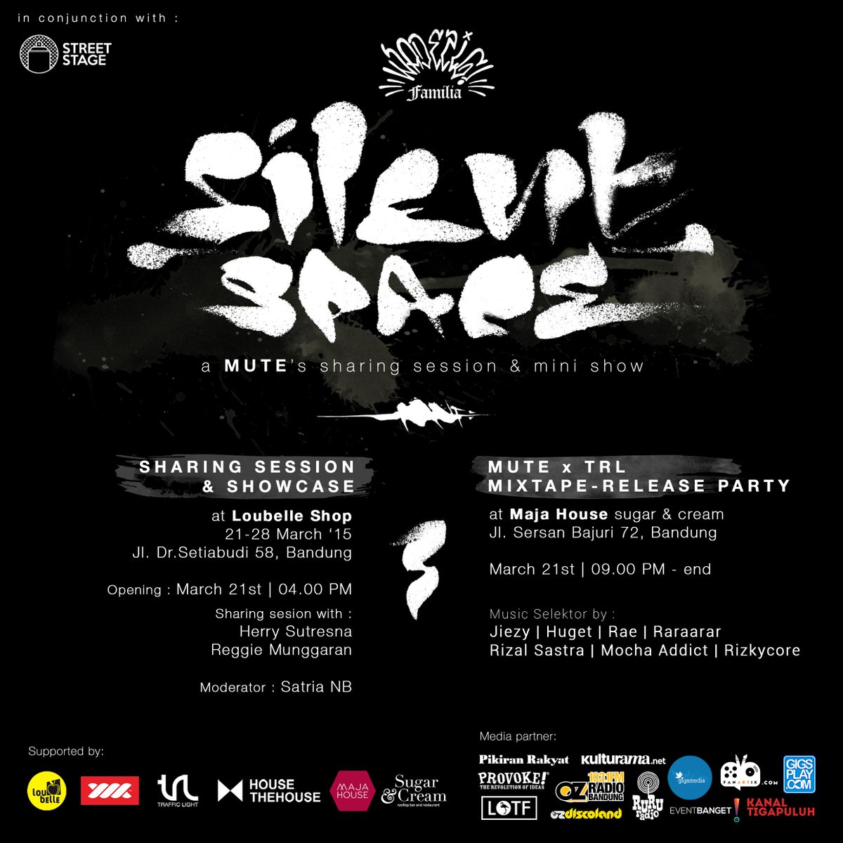 Saturday, 21th March 2015 at <a href="/loubelleshop/">loubelleshop_</a> #SILENTSPACE, a sharing session and mini showcase by MUTE.
