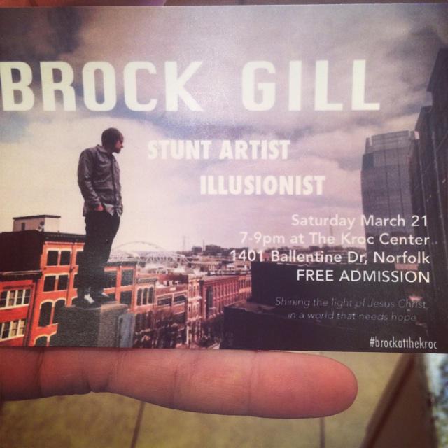 Saturday 7pm I will be joined by @sean_emory for a big show in Norfolk VA. #brockatthekroc.