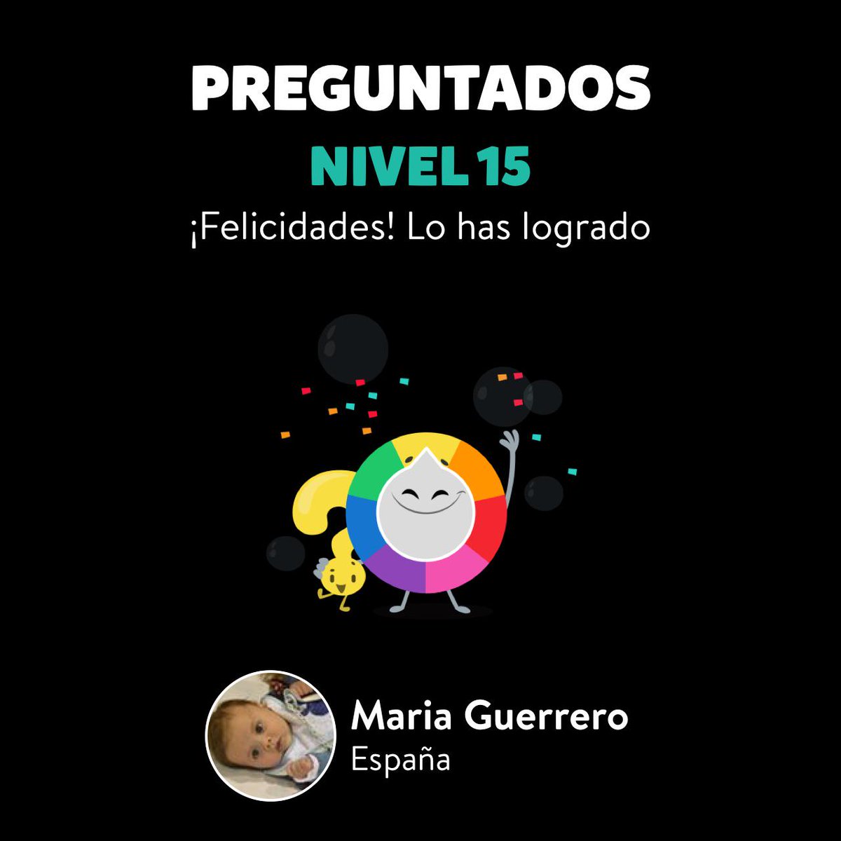 Marikuxy's tweet photo. ¡Maria Guerrero ha subido al Nivel 15 en Preguntados! http://t.co/VglsYoHD4Q http://t.co/nXzrM9wkg6