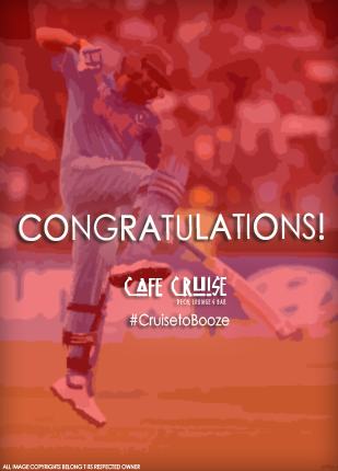 CafeCruise1's tweet photo. INDIA strikes yet again!!!
#CWC2015 #CafeCruise #CruisetoBooze http://t.co/JBDvlOKhXp