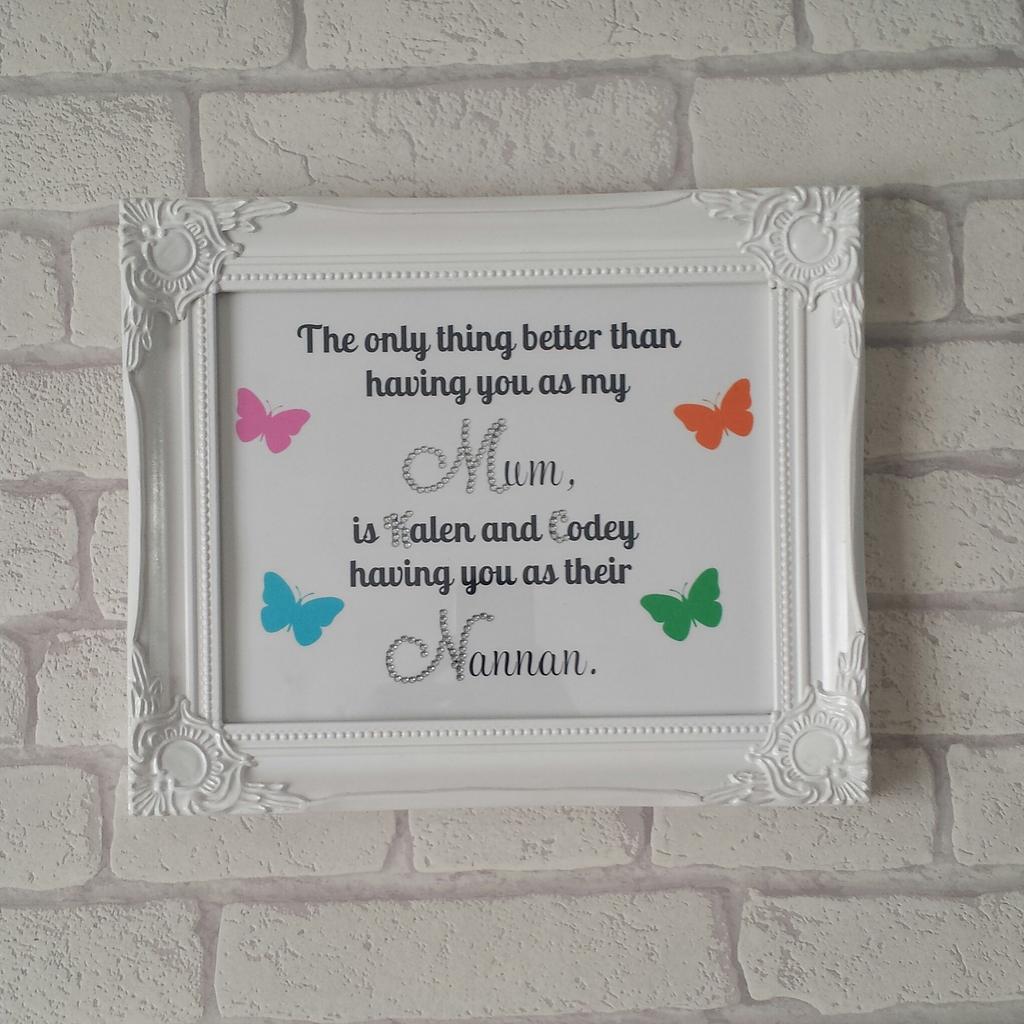 prettypearlyuk's tweet photo. I wanted to share a Mother's Day design with you all, in the white 12" x 10" vintage frame also available in silver. http://t.co/3stY4KeOM0