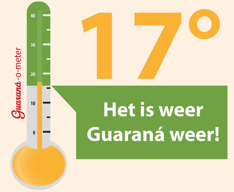 Niet te geloven! Onze Guaraná-o-meter geeft het aan... Het is weer Guaraná weer!!  scny.rs/1B4wzMq