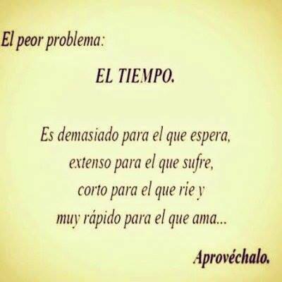 Hay que aprovechar el tiempo. Buen día! A disfrutar cada minuto! #buendia #GoodMorning #disfrutar ? http://t