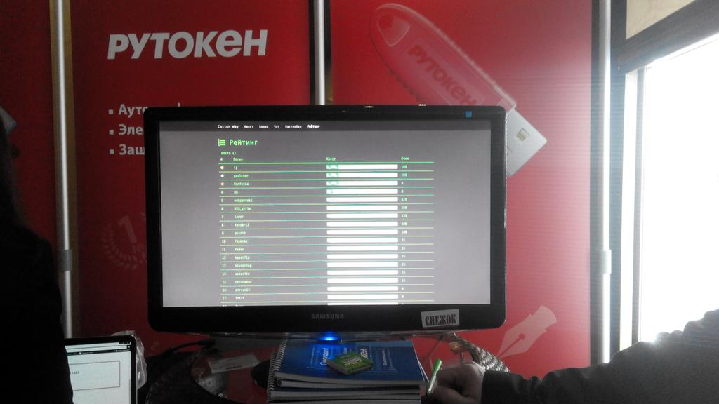 Рейтинг участников квеста расследование компьютерного преступления на стенде <a href="/rutoken/">Ken Ruto</a> #рускрипто2015