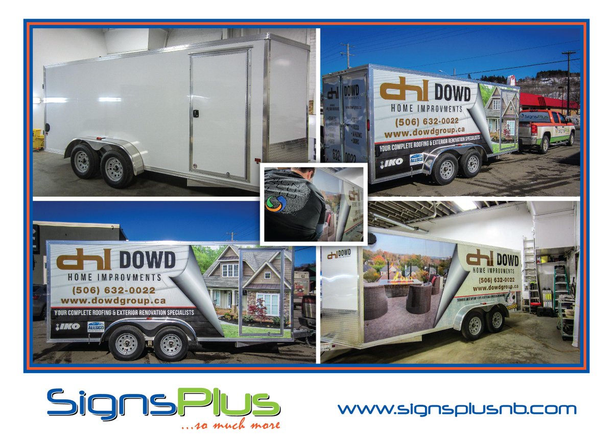 SignsPlusNB's tweet photo. New DHI trailer, advertising and professional image on job sites for fraction of the cost of conventional advertising http://t.co/xbCdAeHgDn