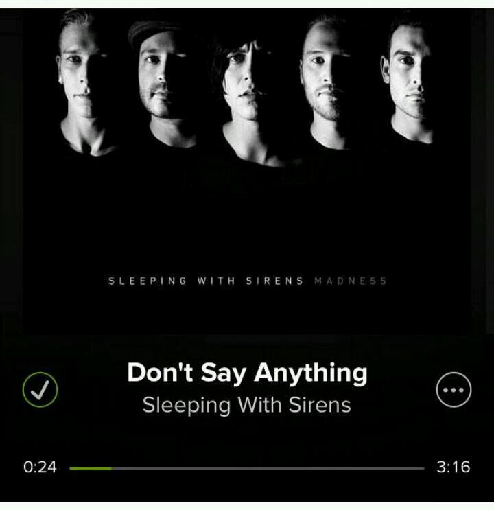 Roxy_Ryan's tweet photo. So in love @kellinquinn @spotify #madness #DontSayAnything #sws #sleepingwithsirens http://t.co/hiUOIkh7MI