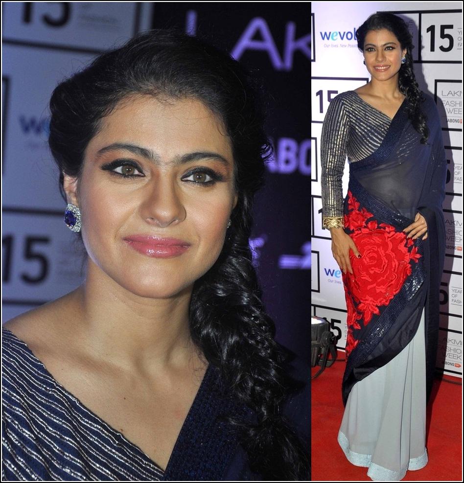 PrithamSadashiv's tweet photo. Kajol (@KajolAtUN) In @ManishMalhotra1 at his #BlueRunway Show on Day 2 #LakmeFashionWeek Summer Resort 2015. http://t.co/PXkIyS5AJj