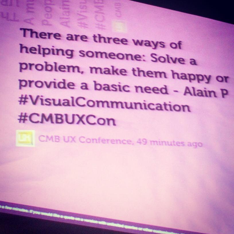 DaFantasticOne's tweet photo. #CMBUXCon. - Loved most of it. Great talk by Linda BUT Alain and Adnan just made my day!! What AMAZING talks.. http://t.co/wDEG6ZWa2z