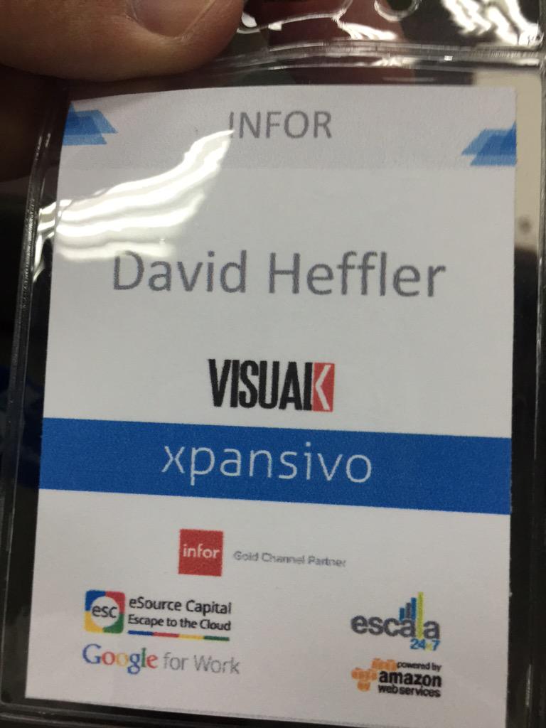 davidheffler's tweet image. #InforMongoose #Xpansivo2015