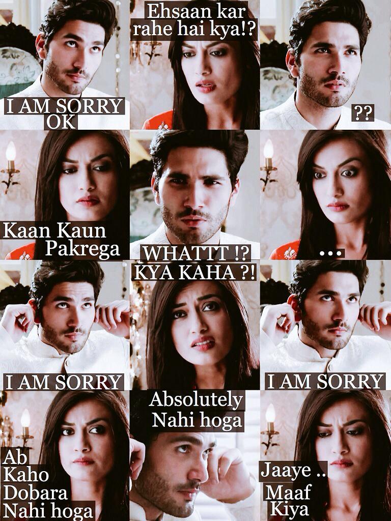 AyRalicious's tweet photo. Dil se wali maafi 😂😍 
ShaJan are CUTIESS 

@SurbhiVarunFC @ZeeTV @forum32dotcom #QuboolHai http://t.co/8UhuYt6RxB