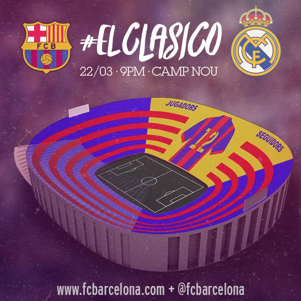 Así será el mosaico de #ElClásico de domingo ow.ly/Kx1Tm  #FCBlive