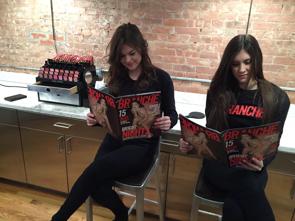 marieclaire's tweet photo. With @BobbiBrown's #BBMakeupLessons, our #BRANCHE street team is ready to go! #NYC http://t.co/xR6sYyMhXK