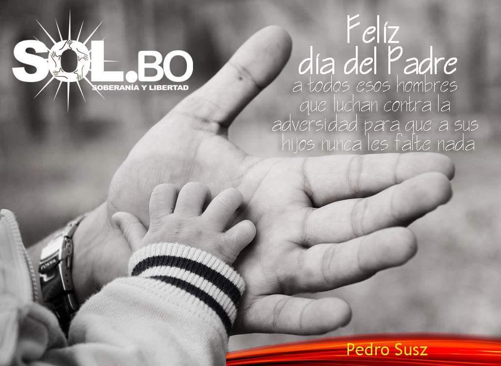 PedroSuszK's tweet photo. ¡Feliz día a todos aquellos hombres que tienen la dicha de ser padres! #FelizDiaDelPadre #SolParaLaPaz http://t.co/yNRkLbyT8I