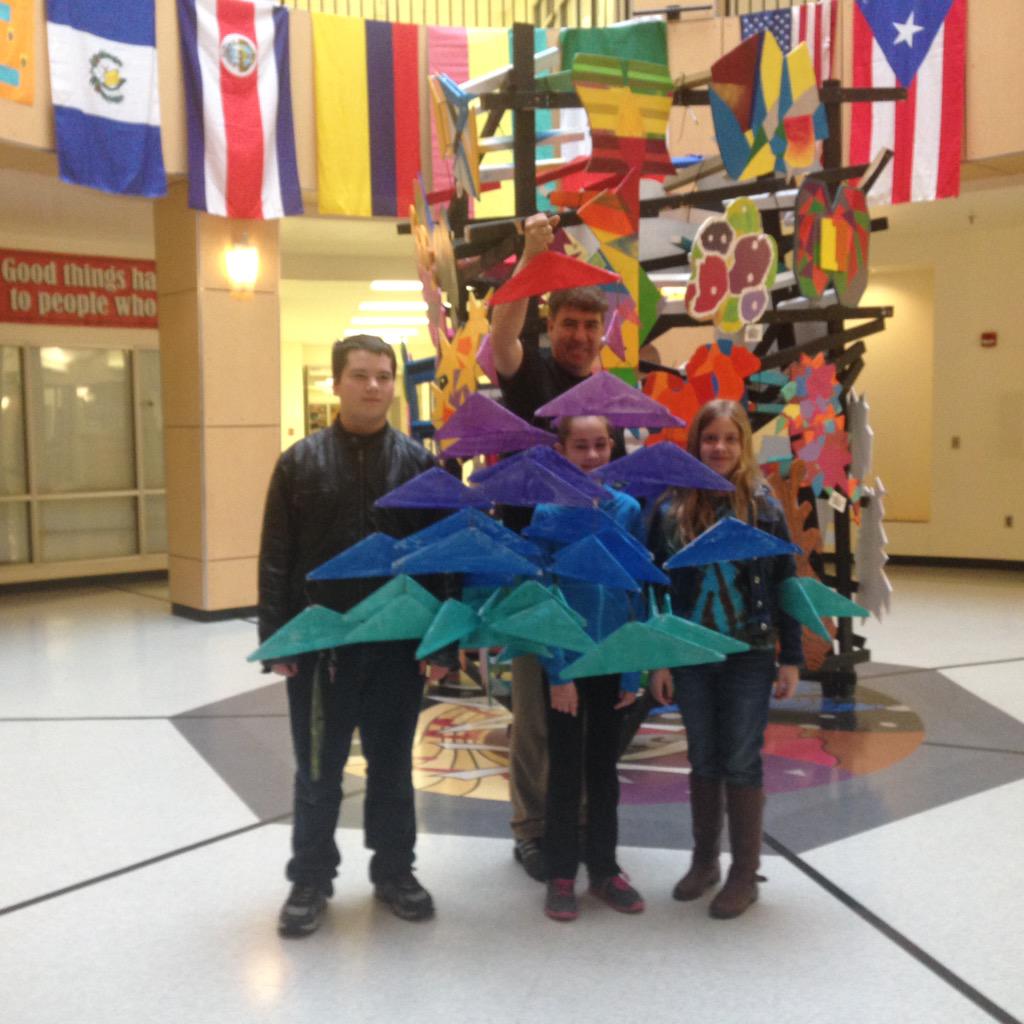 artedsuz's tweet photo. Looks fantastic mt: @MageeCorinne: We installed one of the mobiles! #TeachwithManRay @APSKenmore @PrismK12 http://t.co/j2AEdw4sX3”