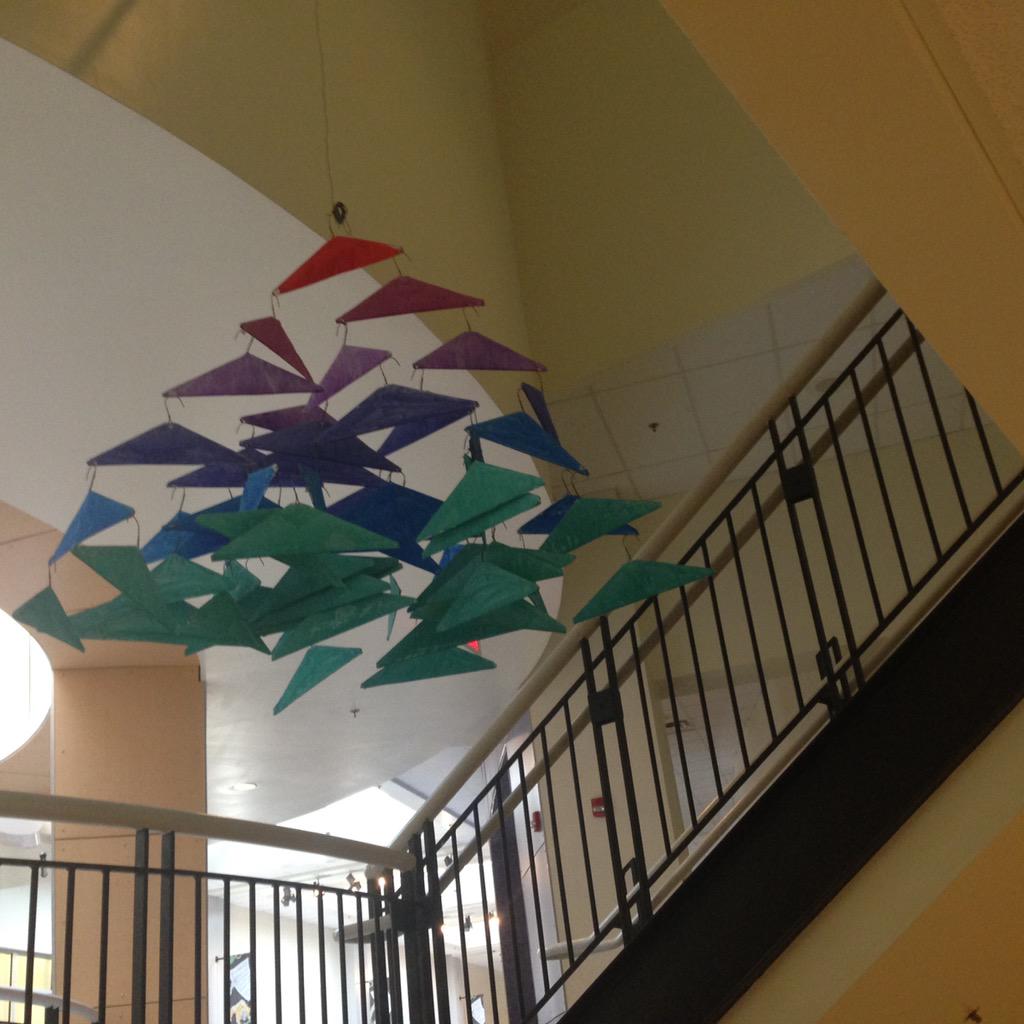 artedsuz's tweet photo. Looks fantastic mt: @MageeCorinne: We installed one of the mobiles! #TeachwithManRay @APSKenmore @PrismK12 http://t.co/j2AEdw4sX3”