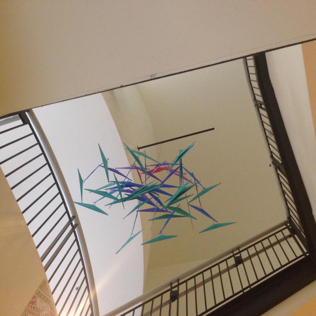 artedsuz's tweet photo. Looks fantastic mt: @MageeCorinne: We installed one of the mobiles! #TeachwithManRay @APSKenmore @PrismK12 http://t.co/j2AEdw4sX3”