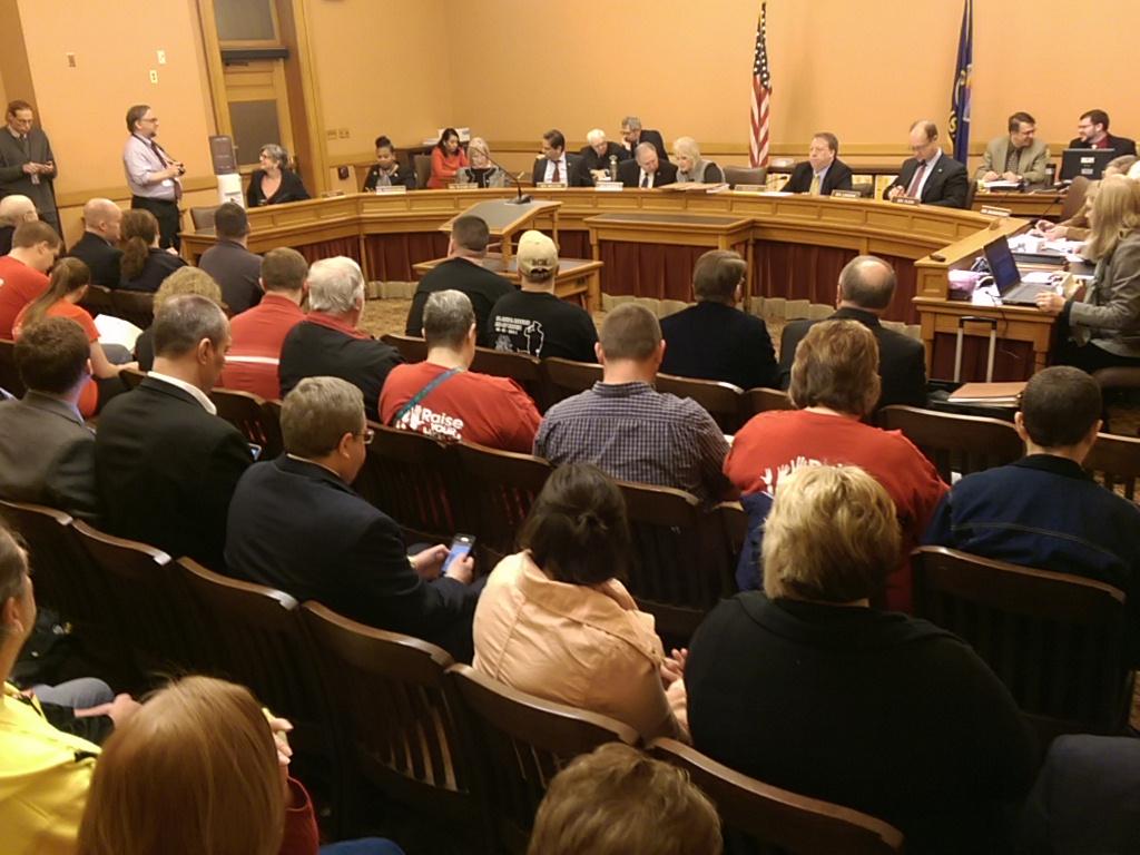 MLBOIG's tweet photo. Senator Hensley #KNEA member and teacher is #joinusks in #ksleg commerce committee hearing on SB 212 &amp; 179 this morn. http://t.co/kPykkVasF5