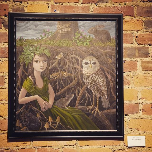 shortnorth's tweet photo. Gorgeous work by #LaineBachman at #SherrieGallerie #startwithart
Photo: Bailey Lytle http://t.co/cJ65ZJccNs