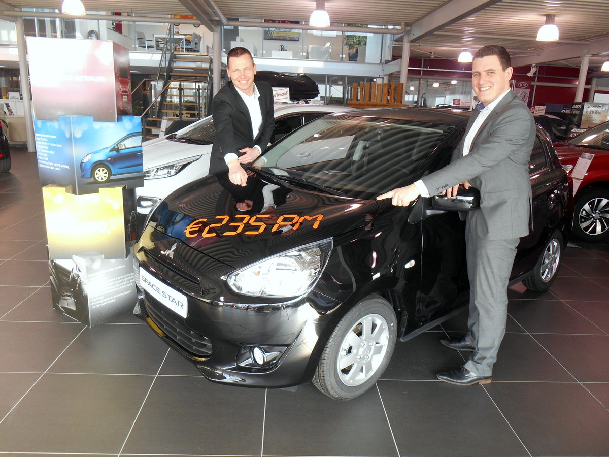 Nu bij Auto Huiskes de luxe Mitsubishi Space Star Bright, met bijzonder scherpe Private Lease prijs vanaf € 235,-P.M.