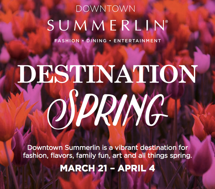 Downtown Summerlin is DESTINATION SPRING and the EASTER BUNNY arrives this Saturday March 21st.