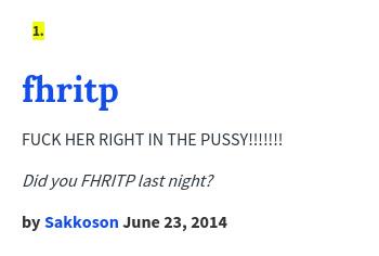 urbandictionary's tweet image. @TerrifyingFoxy fhritp: FUCK HER RIGHT IN THE PUSSY!!!!!!! fhritp.urbanup.com/7803881