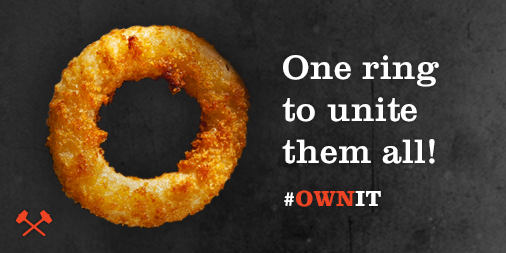 This bad-ass beer-battered onion ring recipe goes great with friends and our Forged Red #OwnIt bit.ly/1CIdMNa
