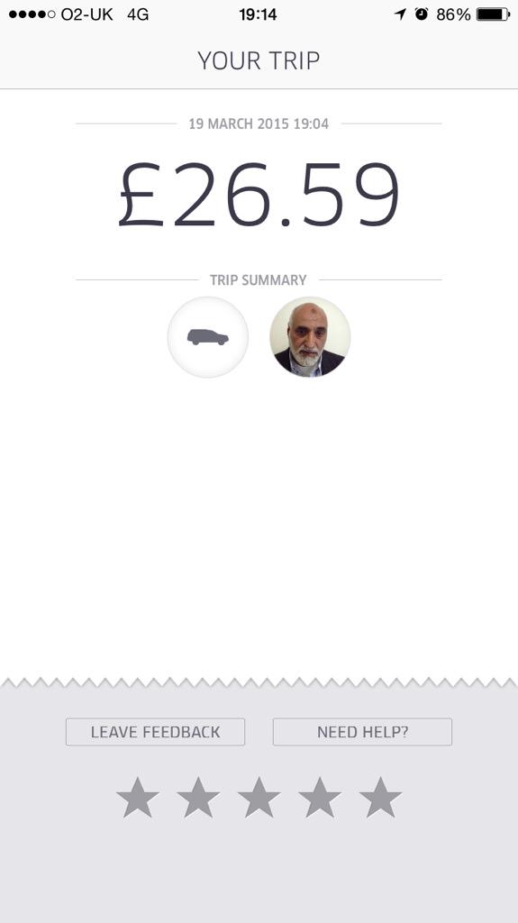 mb0we's tweet photo. @IndoorHeroes @Uber_Support @Uber_LDN £27 too! http://t.co/ZCXkm541gH