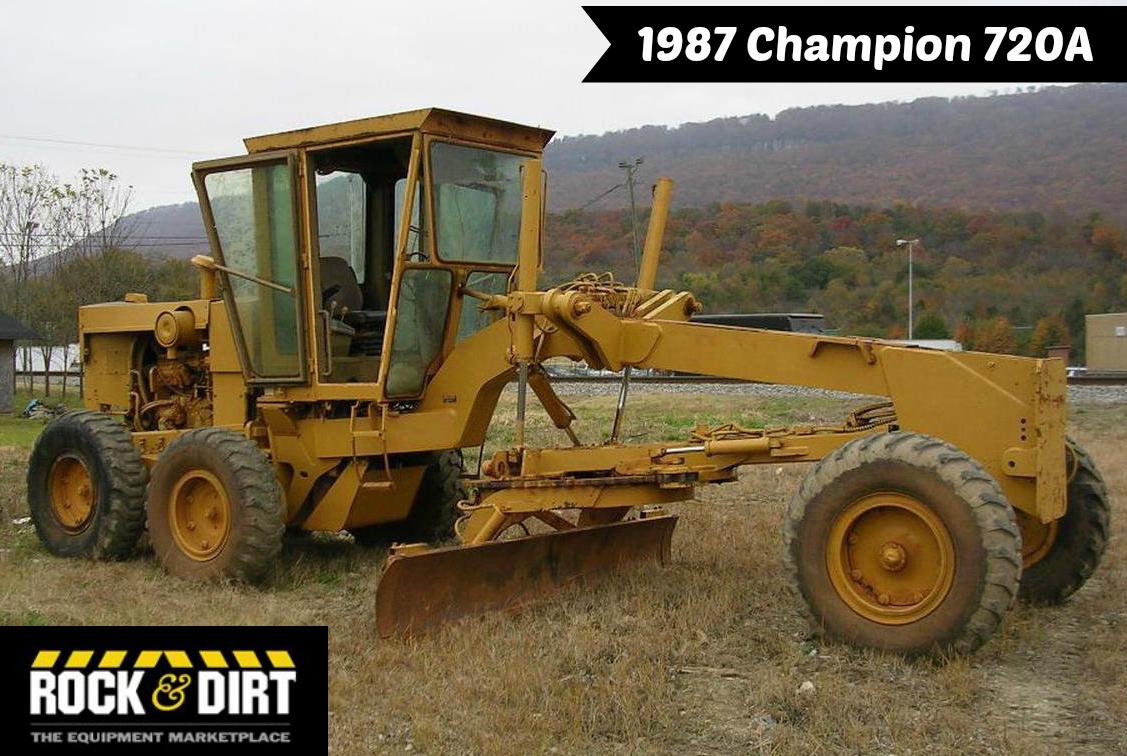 rockanddirt's tweet photo. #ThrowbackThursday Check out this 1987 Champion 720A #MotorGrader! More at http://t.co/lwiSiVVZkJ #HeavyEquipment http://t.co/fgBm35O256