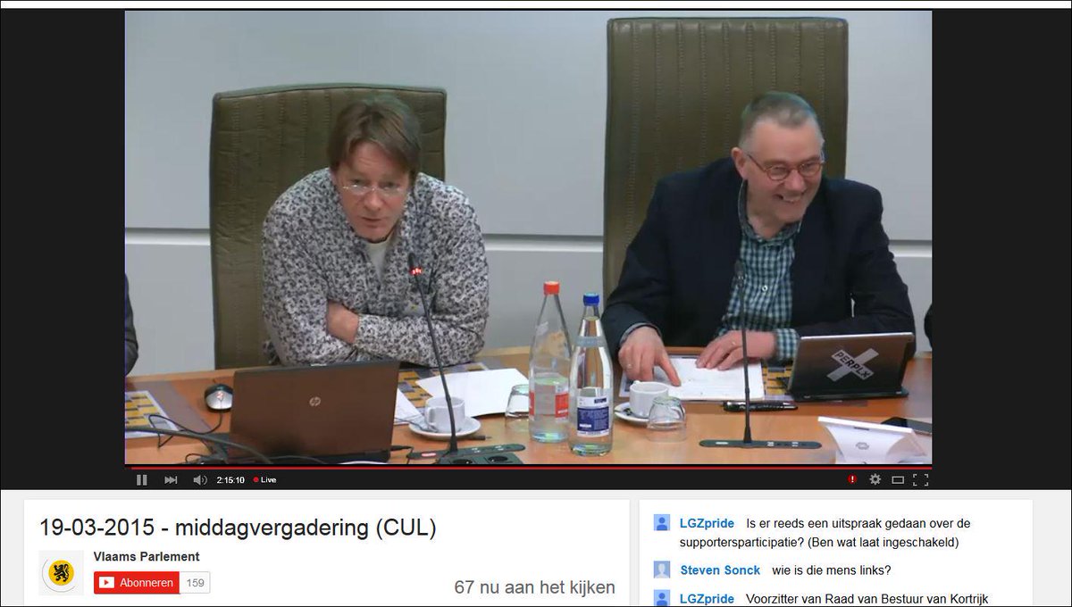 Supportersparticipatie als thema in het #vlaparl .  Ook <a href="/Malinwavzw/">Malinwa vzw</a> aanwezig. Op de publieksbanken <a href="/IvoBelet/">Ivo Belet</a> gespot.