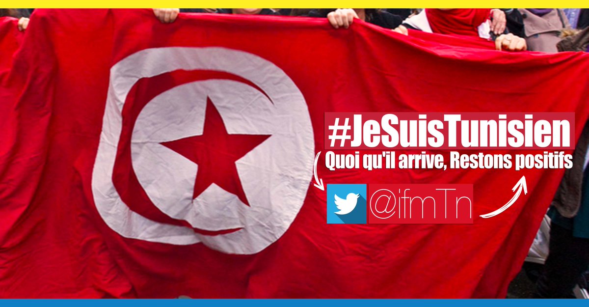 ifmTn's tweet photo. Suivez-nous sur Twitter :@ifmTn et Twittez en utilisant le Hashtag #JeSuisTunisien http://t.co/LAVsPTXmB6