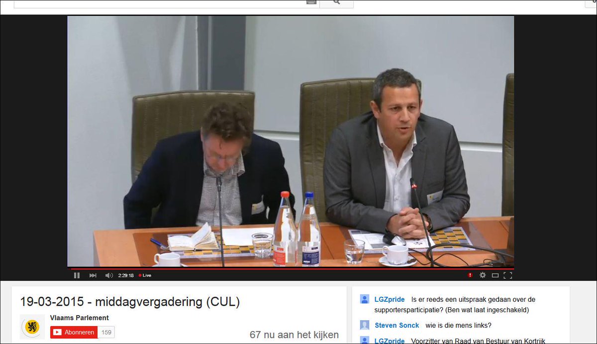 Malinwa op hoorzitting #vlaparl aan het woord. Ook <a href="/BELSUP/">BELGIAN SUPPORTERS</a> verdedigt de zaak ! Aandachtig luisteraar <a href="/IvoBelet/">Ivo Belet</a>
