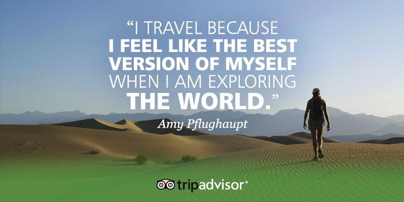 Tripadvisor's tweet photo. Why do you travel? Reply with your answer and you could be featured in an upcoming tweet ! #WhyWeTravel http://t.co/sDtvZkWEtO