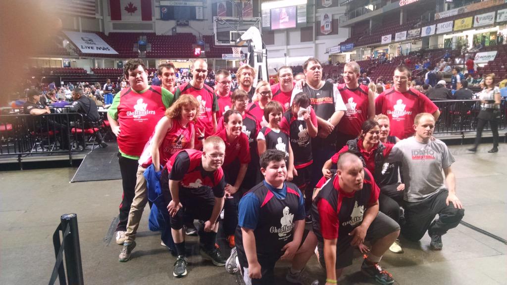SOGhostbusters's tweet image. Great night with our #SpecialOlympics team, thanks @IdahoStampede for letting us be your half-time show!