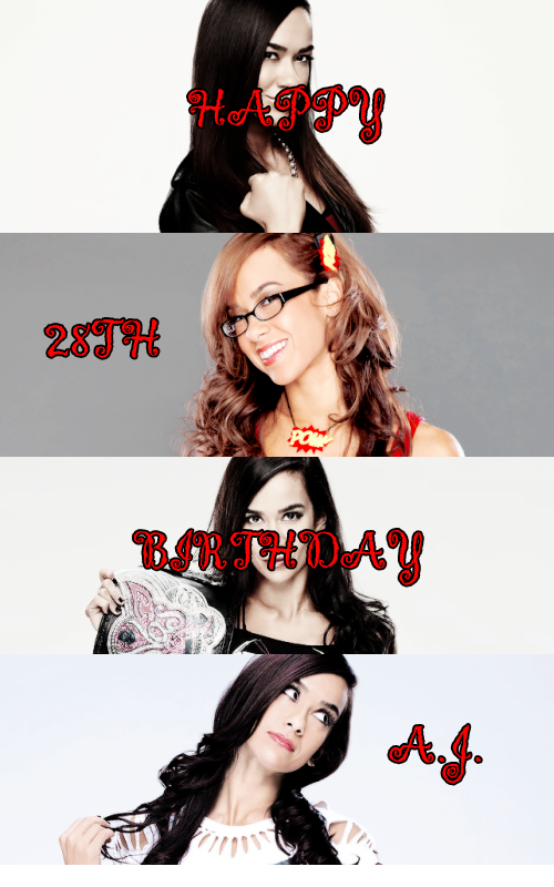 HAPPY BIRTHDAY AJ LEE!!!  