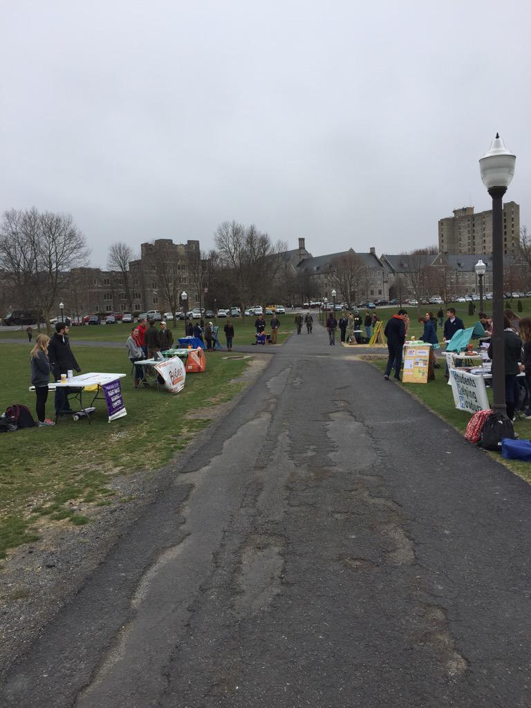 VTBigEvent's tweet photo. Day 4 of #UtProsimWeek is underway with the Service Fair on the Drillfiend - come stop by! #ThatIMayServe http://t.co/UCKr5qjIja