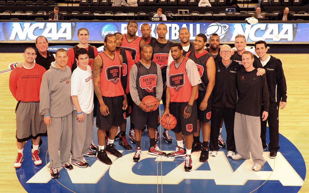 GoAztecs's tweet image. #TBT to the first of six consecutive NCAA appearances by #AztecMBB. #LetsDance