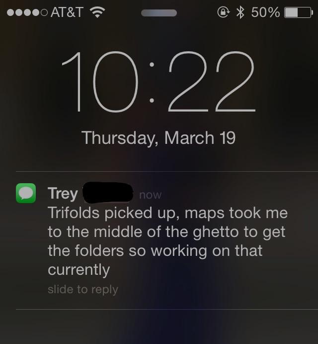 TreySayAtWork tweet picture