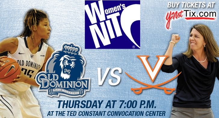 ODUWBB's tweet image. Today is the opening round of the  #WNITfor #ODUWBB! You can get your tix at YNOTtix.com! #DestinationNYC