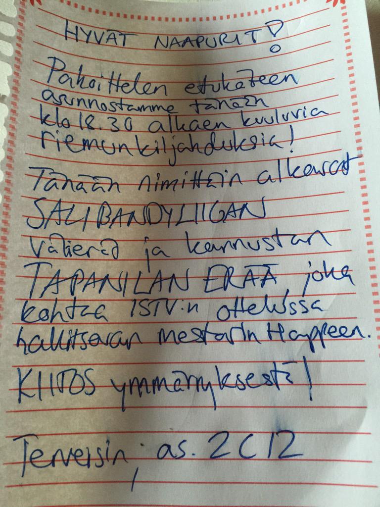 EraViikingit's tweet photo. HYVÄT NAAPURIT! Tänään luvassa riemunkiljahduksia, kun @Salibandyliiga:n välierät alkavat. #salibandy #ääntäpeliin http://t.co/Tc2kaX2Oeu