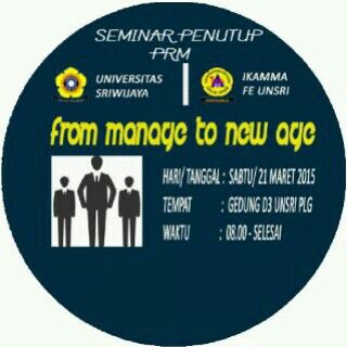 Proudly Present Seminar manajemen sukses! Kiat meraih kesuksesan bahkan sebelum lulus kuliah. Cuma 20k! <a href="/Himepaunsri/">Imepa FE Unsri</a>