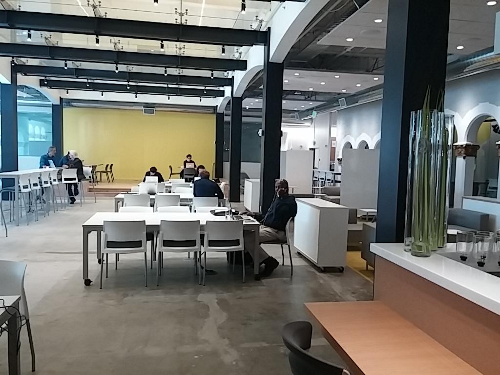 dystopia's tweet photo. Amazing new workspace and @bluebottleroast coffee @hanahaus in #paloalto http://t.co/64goxWt4QY