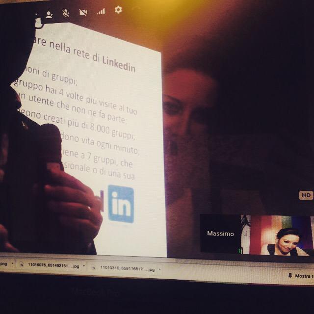 frangelozzi's tweet photo. In #hangout con Milano. Piattaforme digitali come strumento di lavoro e meeting rooms on line #SocialMediaMarketing http://t.co/emCZrS07Im