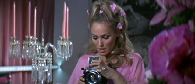 Happy 79th Birthday to today\s über-cool celebrity with an über-cool camera: URSULA ANDRESS (in \"Casino Royale\") 