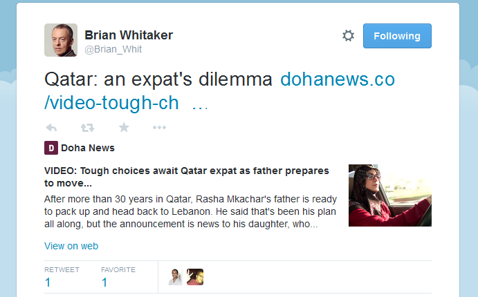 Media_intel's tweet photo. @BBCNews @Brian_Whit @TIME @guardian 
 #Qatar's puppet, when they will rise your salary to make better articles ! http://t.co/DYCMJXn3F9