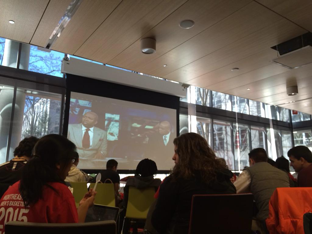 GDMahtani's tweet photo. #Northeastern #MarchMadness let's go!! First time since 1991 #CSC #NEUCommunity http://t.co/KOg6K9emyk