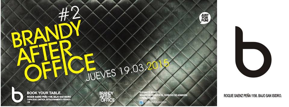 BrandyLounge's tweet photo. #JUEVES 19/3  #BRANDYAFTEROFFICE NO TE LO PIERDAS!!! EL MEJOR  #AFTEROFFICE EN SAN ISIDRO!!! HAPPY HOUR 2x1 h/22HS http://t.co/K5NyTcT6Lh