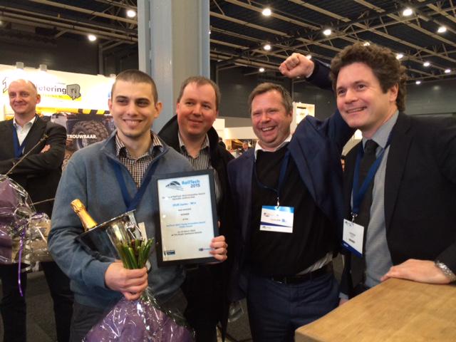 @SNCBLogistics innovation project MIA 4 ground operators won the price of the public #YoungInnovationAward Utrecht
