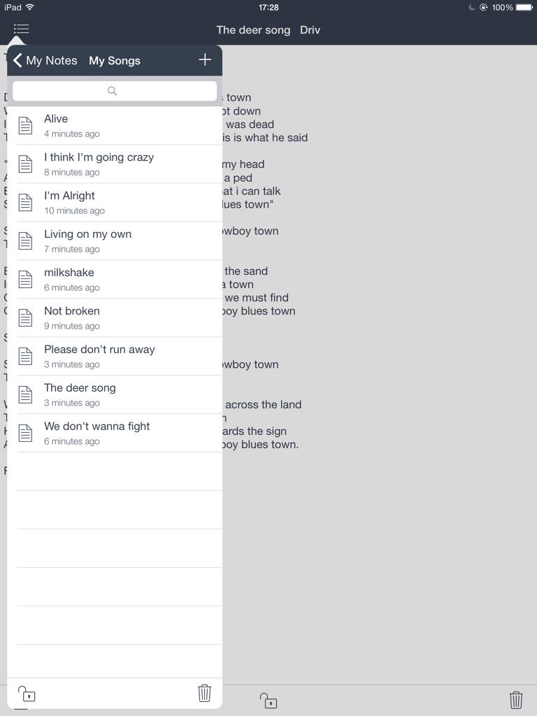 Its_only_Mac's tweet photo. I never even realised that I had written this many songs haha http://t.co/ggnaYDsb8j
